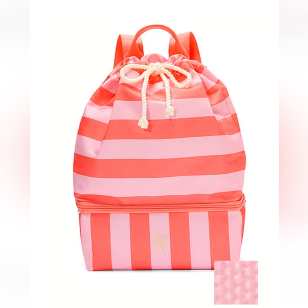 Victoria Secret Stripe Beach Cooler Bag